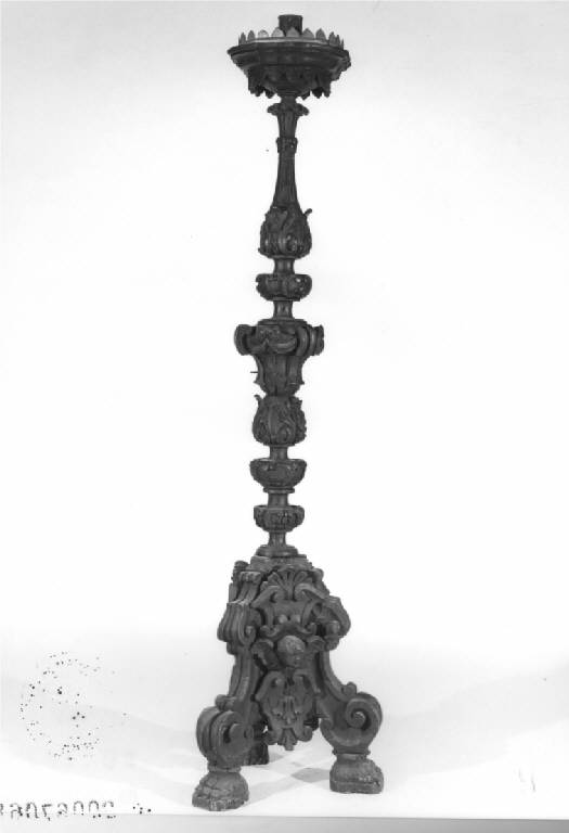 candelabro per il cero pasquale - manifattura lombarda (fine sec. XIX)