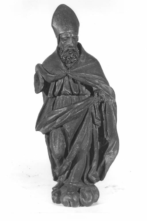 SANTO VESCOVO (statua) - produzione Italia settentrionale (fine sec. XVII)