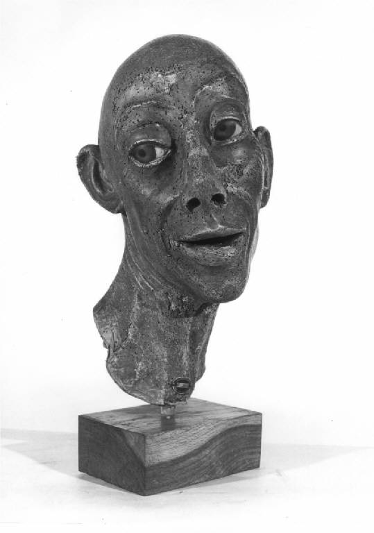TESTA D'UOMO (statua) - manifattura lombarda (fine/inizio secc. XVII/ XVIII)
