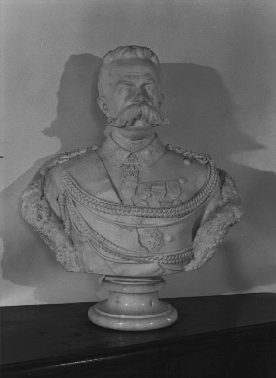 BUSTO RITRATTO MASCHILE (busto) di Rocca G. (seconda metà sec. XIX)