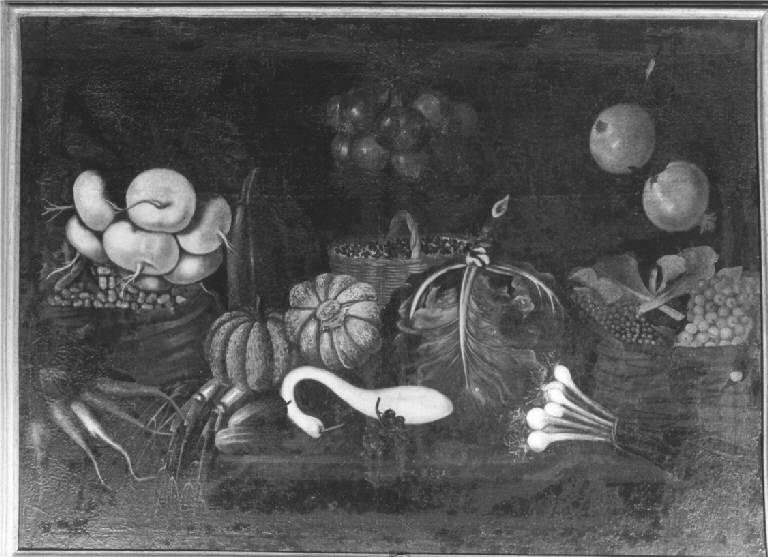 NATURA MORTA CON FRUTTA (dipinto) - ambito lombardo (sec. XVII)