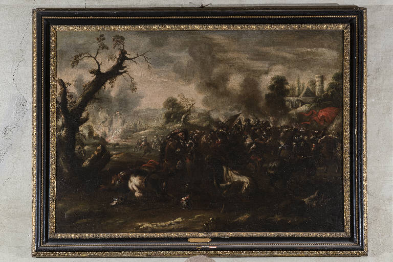 Battaglia di cavalieri (dipinto) - ambito fiammingo (seconda metà sec. XVII)