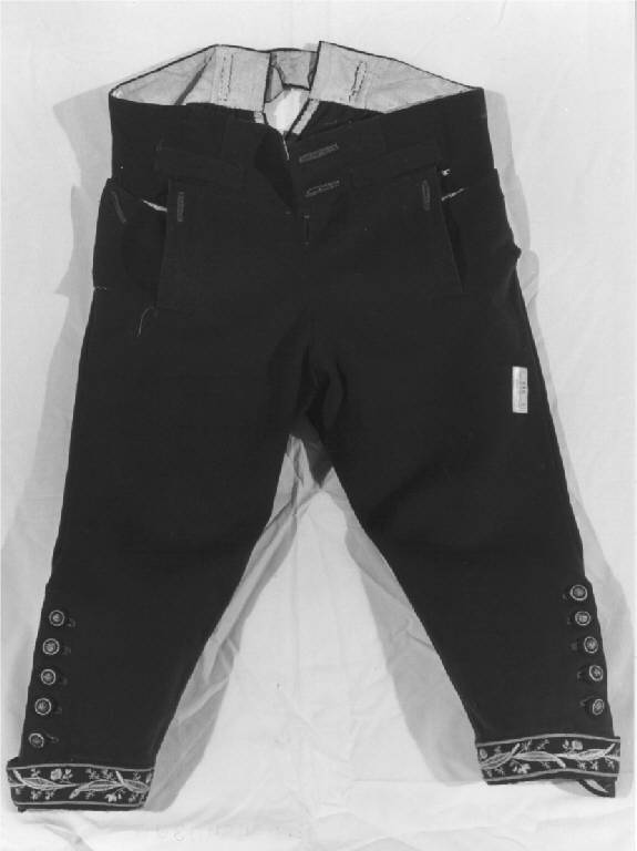 pantaloni - produzione lombarda (ultimo quarto sec. XVIII)