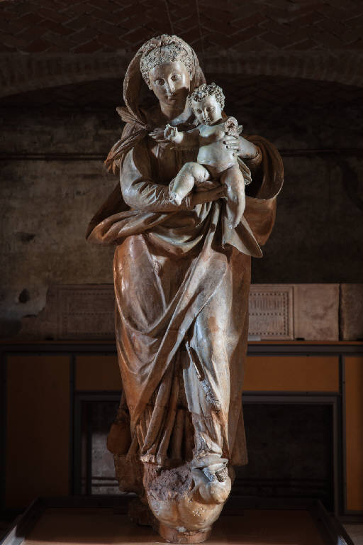 Madonna con Bambino (statua) di Begarelli, Antonio (scuola) (prima metà sec. XVI)