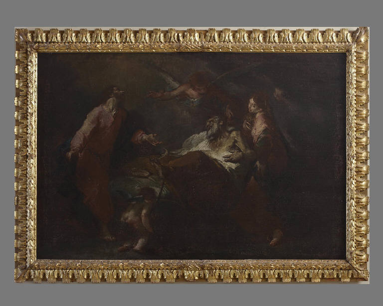 Transito di S. Giuseppe, Morte di San Giuseppe (dipinto) di Bazzani, Giuseppe (terzo quarto sec. XVIII)