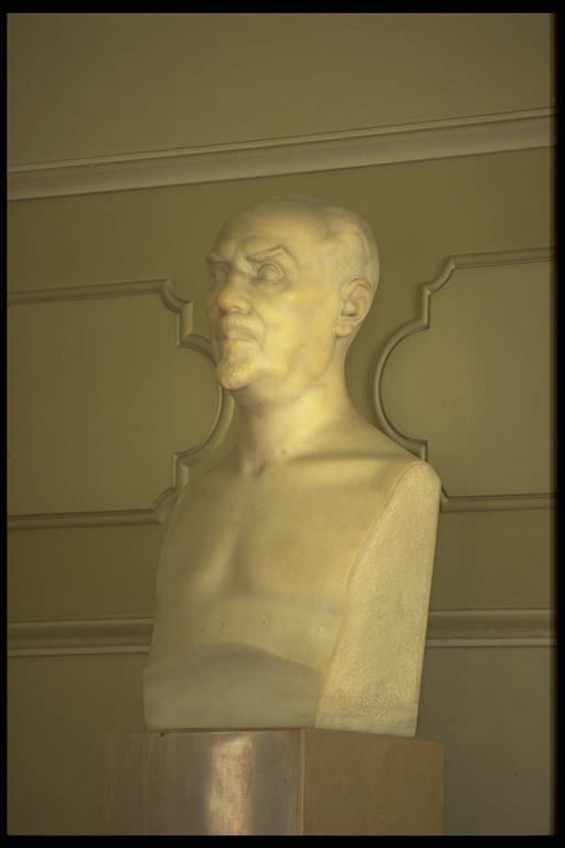 Busto di Ivanoe Bonomi, Ritratto maschile (scultura) di Peikov, Assen (sec. XX)