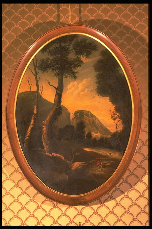 Paesaggio, PAESAGGIO CON ALBERI (dipinto) - ambito veneto (prima metà sec. XVIII)
