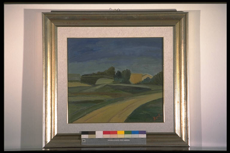 Paesaggio agreste, PAESAGGIO RURALE (dipinto) di Bertolazzi, Pino (sec. XX)