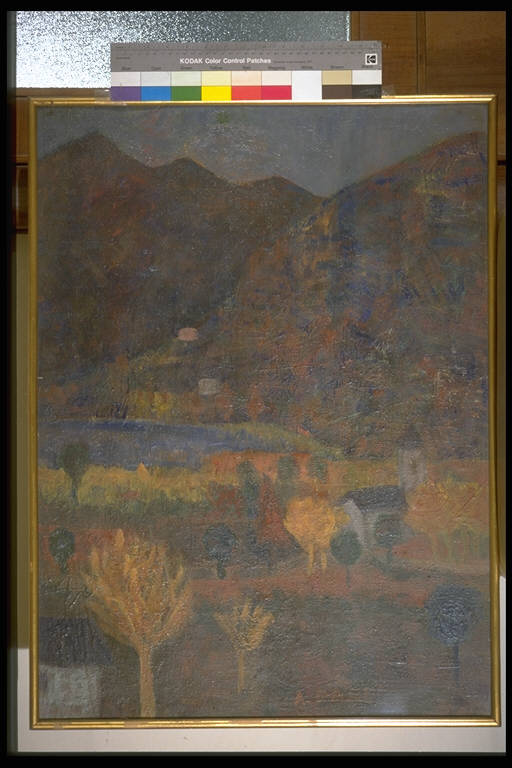 Veduta del Lago di Garda, PAESAGGIO CON LAGO v Paesaggio lacustre (dipinto) di Darè, Alfonso, detto, Cini (sec. XX)