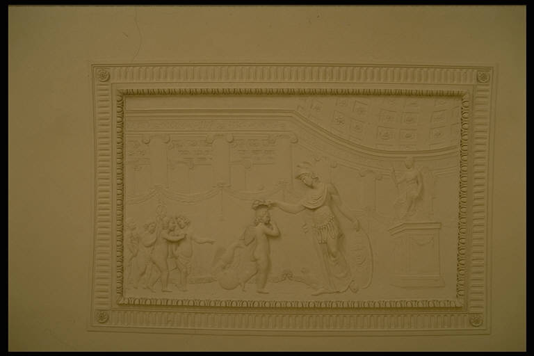 Incoronazione del Genio di Casa di Bagno, MINERVA (decorazione parietale) - ambito mantovano (secc. XVIII/ XIX)