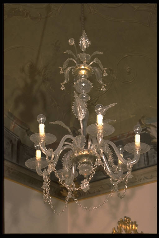 MOTIVI DECORATIVI VEGETALI (lampadario) - manifattura di Murano (seconda metà sec. XIX)