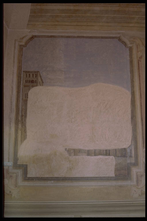 QUADRATURA ARCHITETTONICA (dipinto murale) - ambito Neoclassico (inizio sec. XIX)