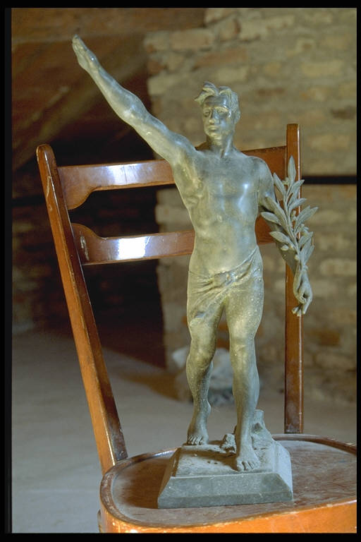 Saluto romano, FIGURA MASCHILE (scultura) di Delandre, Robert, Paul (secondo quarto sec. XX)