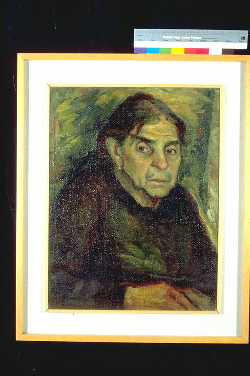 Ritratto di vecchia, Ritratto di anziana (dipinto) di Malagutti, Enos (secondo quarto sec. XX)