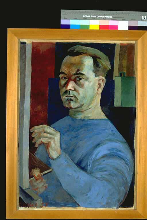 Autoritratto, Autoritratto (dipinto) di Ricci, Paolo (terzo quarto sec. XX)