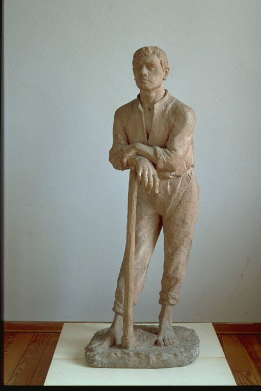 Contadino sardo, Contadino sardo (scultura) di Ferreri, Angelo (terzo quarto sec. XX)