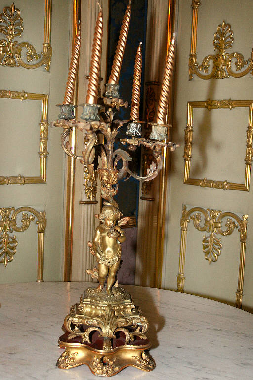 candeliere figurato - ambito lombardo (seconda metà sec. XVIII)