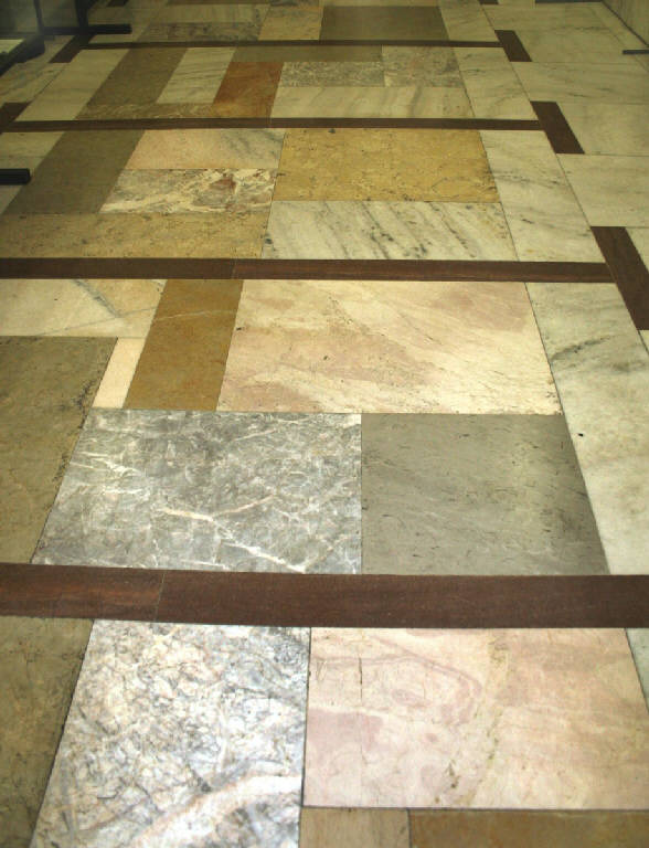 Motivi decorativi geometrici (pavimento) di Ditta Rogledi e Truffi (di Stradella) (bottega) - manifattura razionalista (secondo quarto sec. XX)