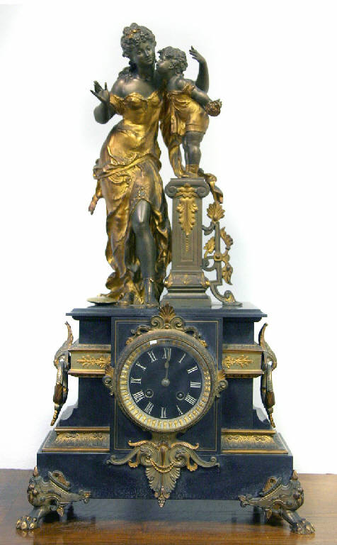 Figure allegoriche (orologio da tavolo) - ambito lombardo (sec. XVIII)