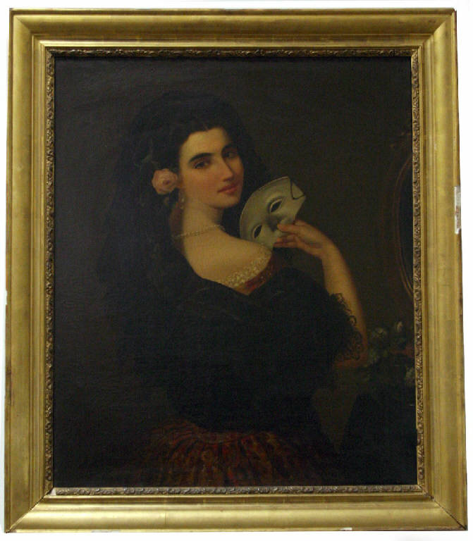 Figura femminile (dipinto) - ambito lombardo (fine/inizio secc. XIX/ XX)