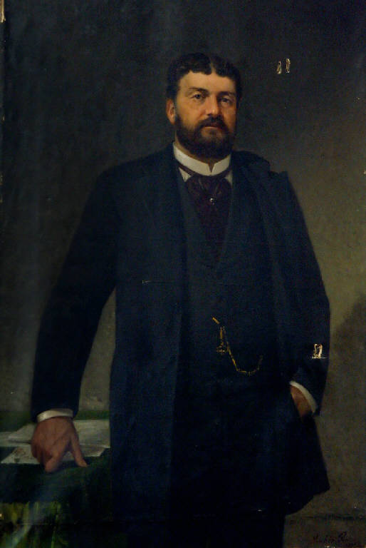 Ritratto maschile (dipinto) di Michis Pietro - ambito lombardo (sec. XIX)