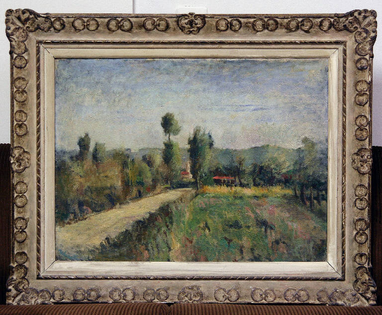 Paesaggio rurale (dipinto) - ambito lombardo (inizio sec. XX)