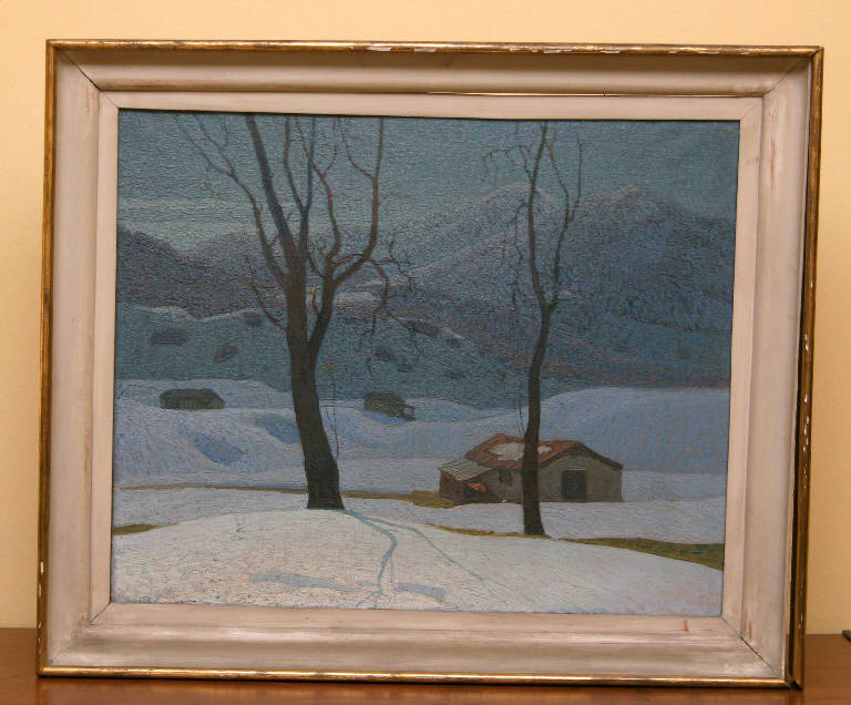 Paesaggio montano (dipinto) di Albertini Oreste - ambito lombardo (secondo quarto sec. XX)