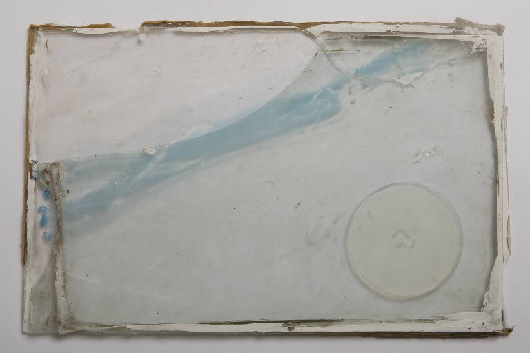 I TRASPARENTI, TRASPARENTE (dipinto con vetro) di Ruggeri Costantino - ambito lombardo (terzo quarto sec. XX)