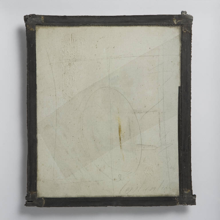 I TRASPARENTI, TRASPARENTE 58 (dipinto con vetro) di Ruggeri Costantino - ambito lombardo (terzo quarto sec. XX)