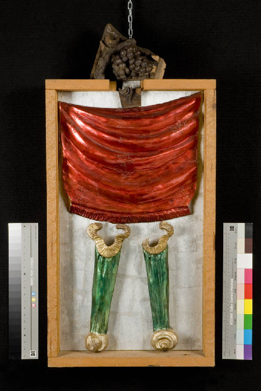 BACCO, DRAPPO (scultura) di Pirro Marcello (terzo quarto|| sec. XX||sec. XVIII)