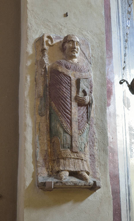 S. Siro, Santo vescovo (altorilievo) - ambito lombardo (fine|| sec. XII||sec. III)