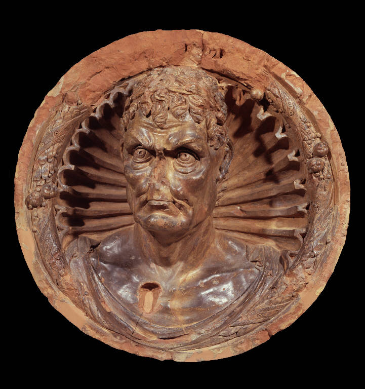 ritratto maschile (medaglione) - ambito lombardo (sec. XV)