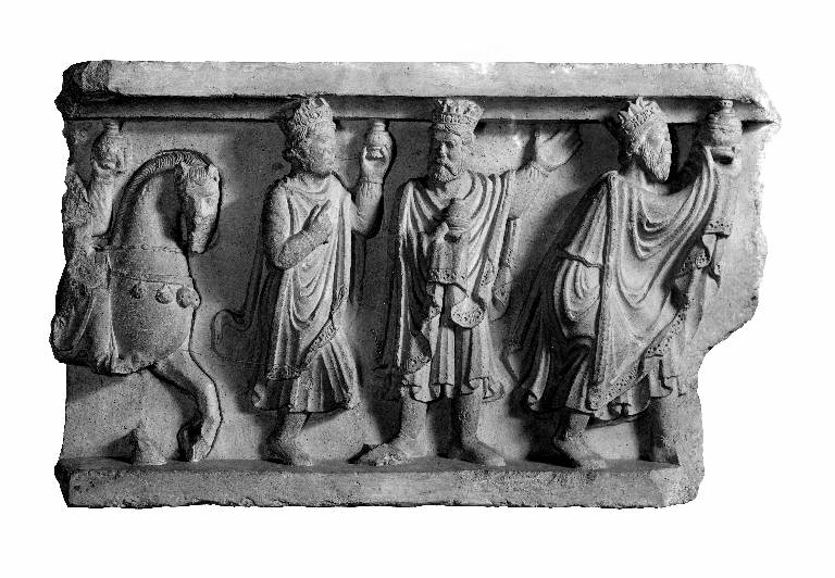 Corteo dei Re Magi (rilievo) di Antelami, Benedetto (maniera) (fine/inizio secc. XII/ XIII)