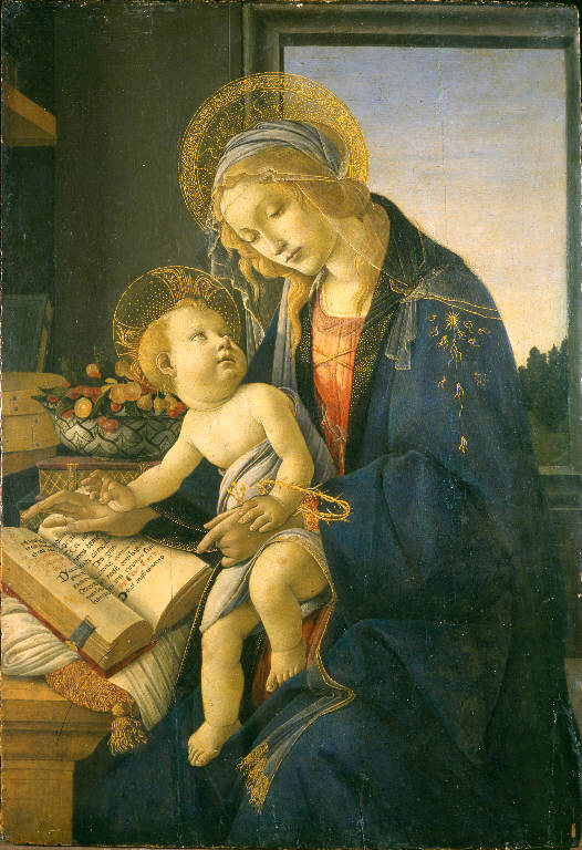 Madonna del Libro, Madonna col Bambino (dipinto) di Botticelli, Sandro (sec. XV)