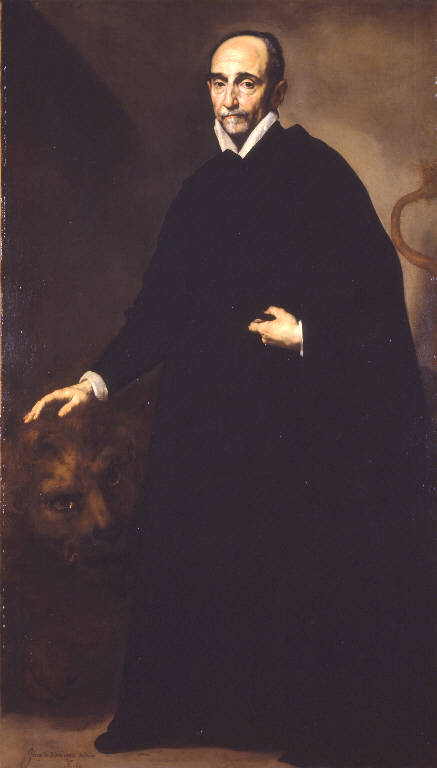 Ritratto di missionario gesuita, ritratto maschile (dipinto) di Spagnoletto (sec. XVII)