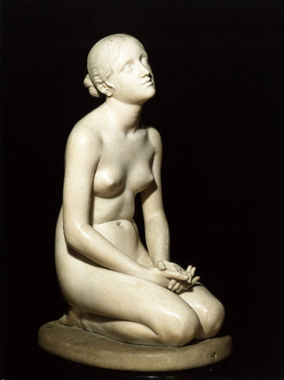 Fiducia in Dio, figura femminile (scultura) di Bartolini, Lorenzo (sec. XIX)