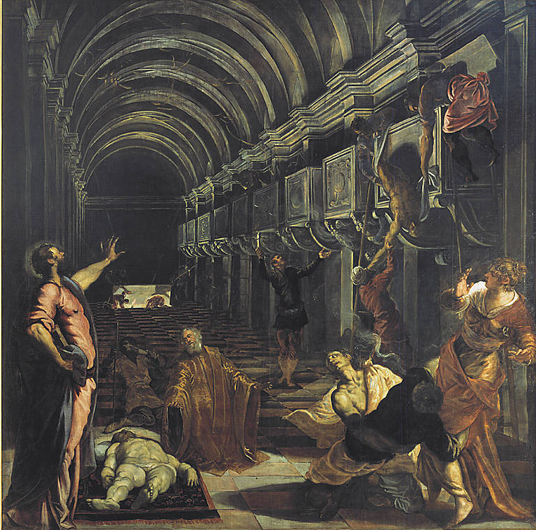 Il Ritrovamento del corpo di San Marco, ritrovamento del corpo di San Marco (dipinto) di Tintoretto (sec. XVI)