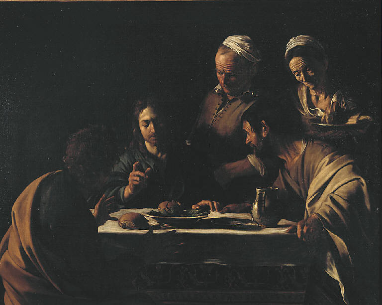 La Cena in Emmaus, cena in Emmaus (dipinto) di Caravaggio (inizio sec. XVII)