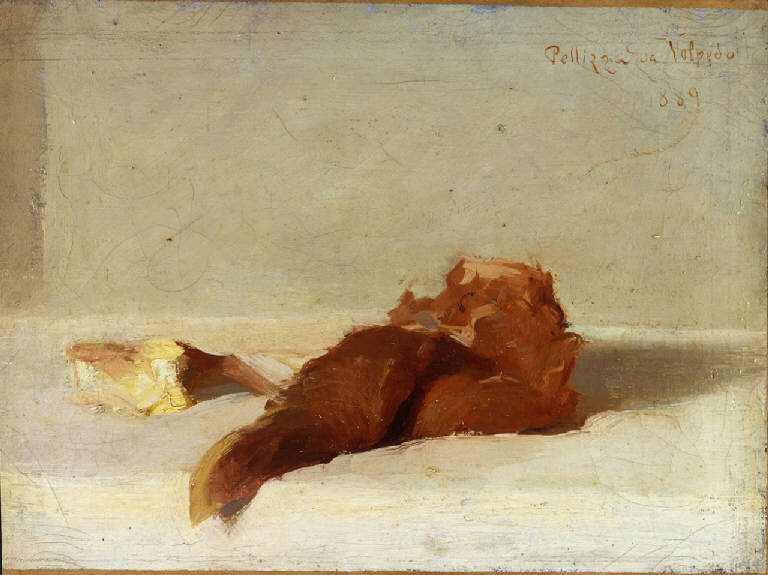 La carne, Carne fresca, pezzo di carne (dipinto) di Pellizza da Volpedo, Giuseppe (fine sec. XIX)