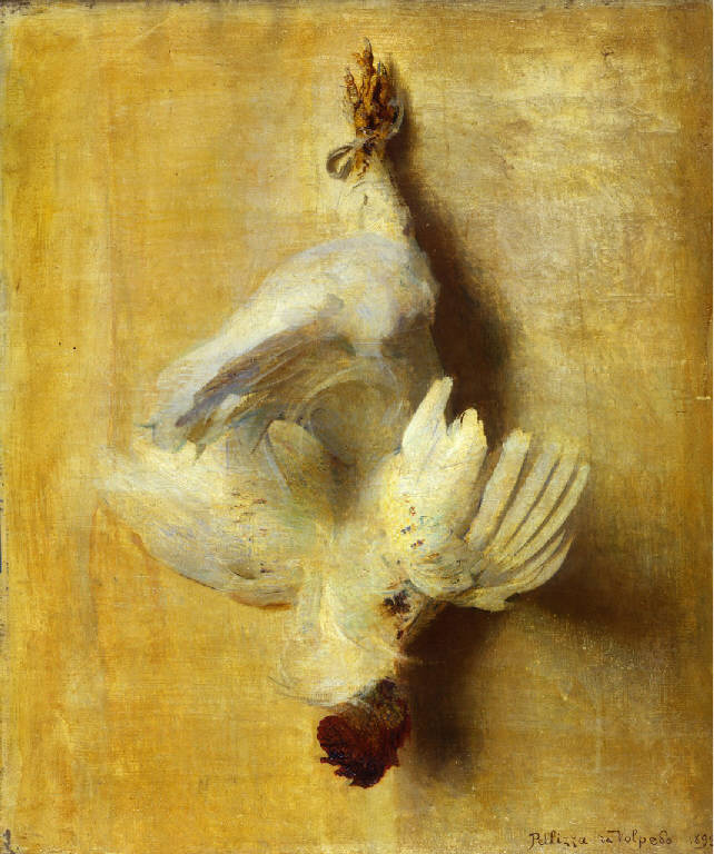 L'appeso, Il pollo morto, Pollo morto (dipinto) di Pellizza da Volpedo, Giuseppe (fine sec. XIX)