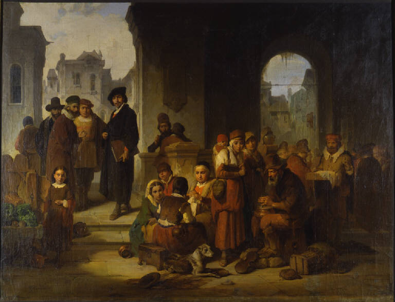 Rembrandt e i suoi modelli, Rembrandt (dipinto) di Mazza, Giuseppe (metà sec. XIX)