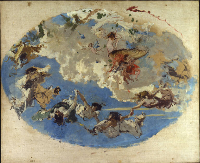 Allegoria, Allegoria (dipinto) di Bianchi, Mosè (fine sec. XIX)