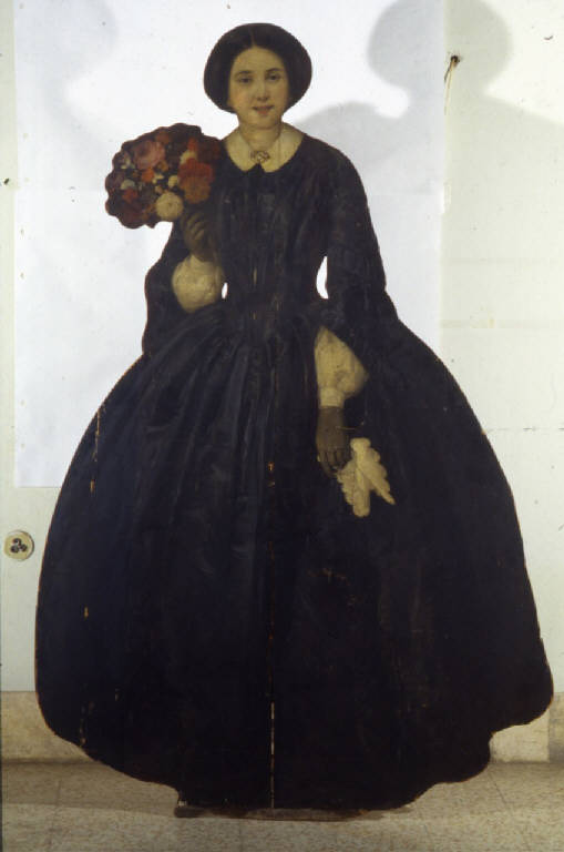 La signora Inganni, ritratto di Amanzia Guerillot (dipinto) di Inganni Angelo (metà sec. XIX)