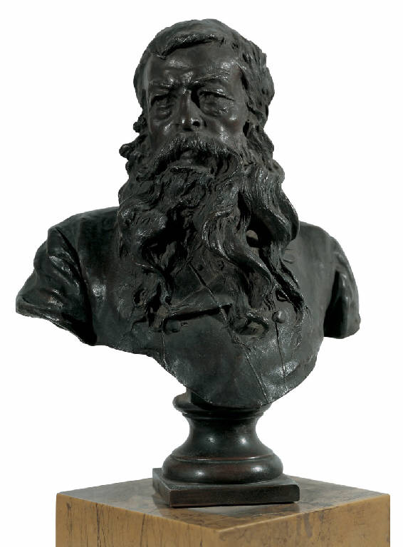 Busto di Meissonier, Busto del pittore Meissonier, ritratto di Ernest Meissonier (scultura) di Gemito Vincenzo (ultimo quarto sec. XIX)