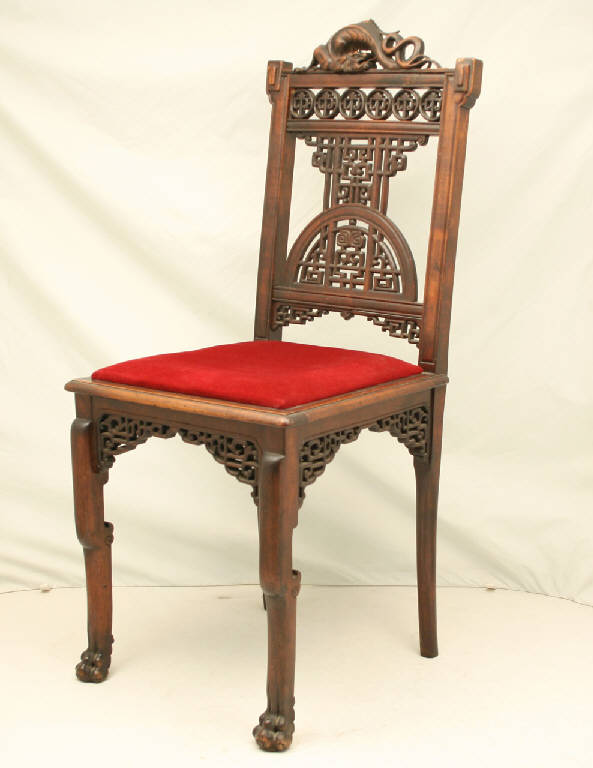 sedia in legno (sedia) - manifattura del Sud Est Asiatico (prima metà sec. XX)