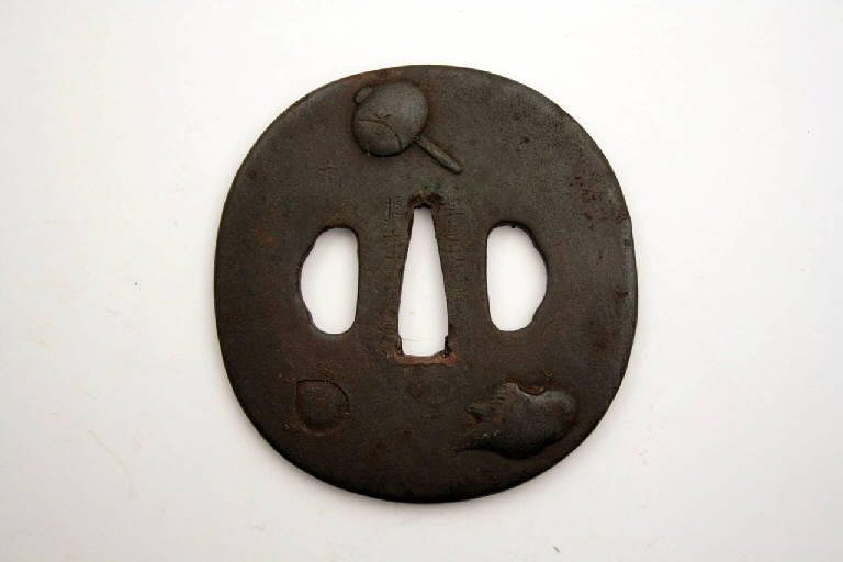 simboli religiosi (elsa di spada) - manifattura giapponese (secc. XVII/ XIX)