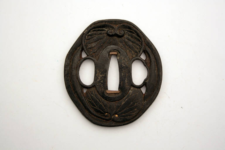 foglie aoi (elsa di spada) - manifattura giapponese (sec. XVIII)