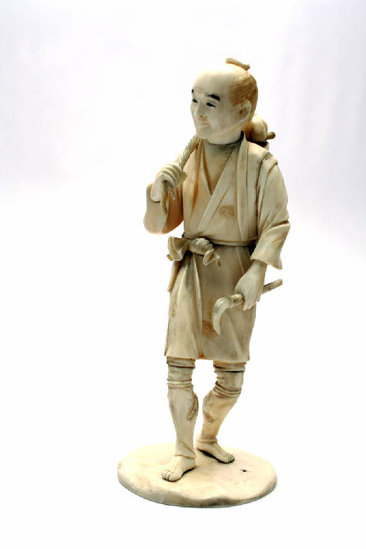 contadino (scultura) - manifattura giapponese (secc. XIX/ XX)