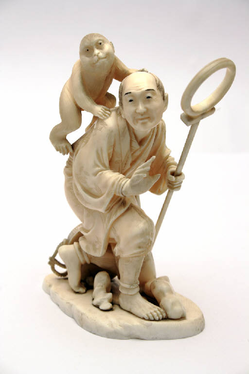 ammaestratore (scultura) - manifattura giapponese (secc. XIX/ XX)