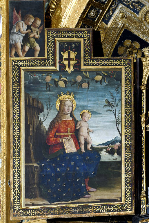 Madonna con Bambino (dipinto) di Chiesa, Matteo della (esecutore) (prima metà sec. XVI)